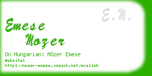 emese mozer business card