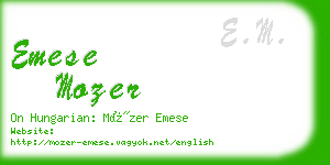 emese mozer business card